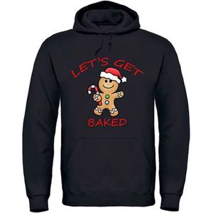 Kersttrui Let's Get Baked Zwart - Unisex