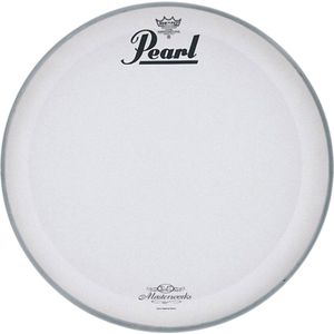 Pearl basDrum Frontvel MWH-22PL, 22"", wit, Masterworks Logo - Bass drumvel