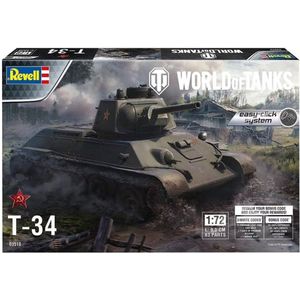 1:72 Revell 03510 T-34 - World of Tanks Plastic Modelbouwpakket