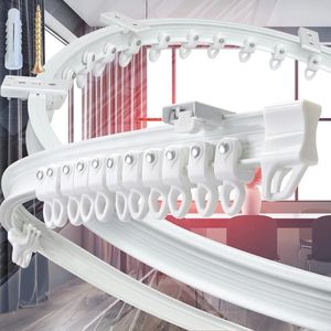 Flexibele Gordijnrail Plafondbevestiging - Buigbare Rail voor Douchegordijnen, Privacy en Kamers (3,05 m)