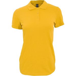 SOLS Dames/dames Perfect Pique Poloshirt met korte mouwen (Goud)