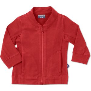 Silky Label vest met rits Hypnotizing red - maat 98/104 - rood