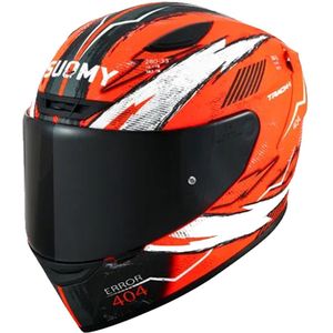 Suomy Track 1 404 Ece 22.06 Red White L - Maat L - Helm