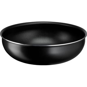 Ingenio Essential Plus wok Ø 28 cm, aluminium pan met antiaanbaklaag voor gas en oven, met thermisch signaal kookdisplay, bruikbaar met afneembare handgreep
