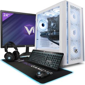 Vibox III-104 Game PC - 24"" Scherm Pakket - 8-Core Intel i7 9700KF Processor 4.8GHz - Nvidia RTX 3060 OC 12GB - 16GB RAM - 1TB SSD - Windows 11 - WiFi