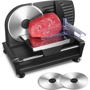 JL Cuisine - Elektrische Snijmachine - 200W - Voor Brood, Vlees & Fruit - Verstelbare Dikte