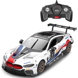 Rastar BMW M8 GTE - Wit - 1:18 RC 2,4GHz - R/C Assembly model kit - Bouwpakket - Officieel gelicentieerd BMW - Racewagen - Elektromotor - Afstandbediening