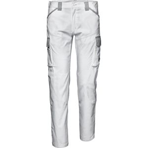 SIR SAFETY SYMBOL STRETCH Werkbroek HEREN Veiligheidsbroek Wit - Waterafstotend - Met Kniezak - Reflecterend