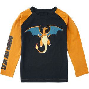 Pokémon Kids - Glurak - Bring The Heat Jongens & meisjes Longsleeve - zwart/oranje - 122/128
