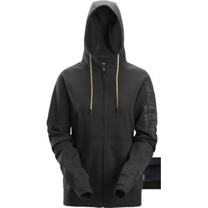 Snickers 2877 Dames Logo Full-Zip Hoodie - Gemeleerd Grijs/ - S