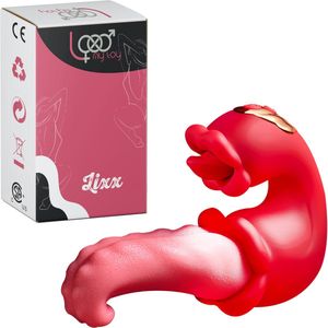 Lovemytoy® 4-in-1 Vibrator voor Vrouwen – Clitoris & G-spot Stimulator met 10 Lik- en Swingstanden – Oplaadbaar – Waterdicht Seksspeeltje