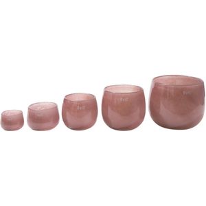 Dutz - design vaas - Pot jade paars - glas-  mondgeblazen - H 6 cm