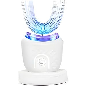 Draadloze oplaadbare draagbare automatische tandenborstel met siliconen haren, hoogwaardige U-vormige elektrische tandenborstel , Fully automatic massage whitening toothbrush
