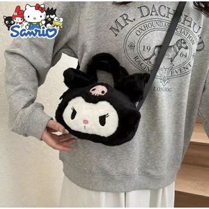 Hello Kitty - Sanrio - zwarte Kuromi tas - crossbodytas - knuffel