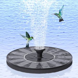 Zonne-energie Fontein voor Tuinvijver en Vogelbadje - Drijvende Vijverpomp met Verwisselbare Sproeikoppen