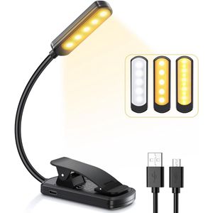 Zavira® Boeklamp - Lees - Bed - Zwart - 8D x 6B x 2H centimeter