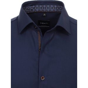 Venti Lichtblauw Overhemd Oxford Weving Modern Fit - 3XL