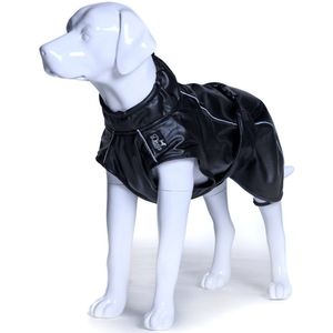 Dogs&Co Honden Regenjas Raindog Black Maat M - Ruglengte 50cm - Hondenregenjas