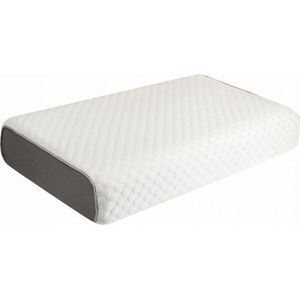 Orthomedisch Hoofdkussen - Ergonomisch voor Nek- en Rugklachten - Memory Foam - Traagschuim - Contour - 40x60 cm - Wit