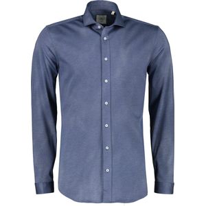 Hensen Overhemd - Body Fit - Blauw - M