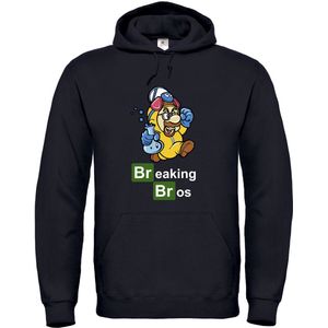 Breaking Bros - Unisex Hoodie - S - Zwart
