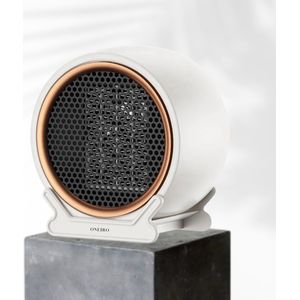Oneiro's Luxe Elektrische ventilator kachel WIT ELITE 800W/1200W - 16.5 x 11 x 18 cm - elektrische verwarming - kachel - winter - eco