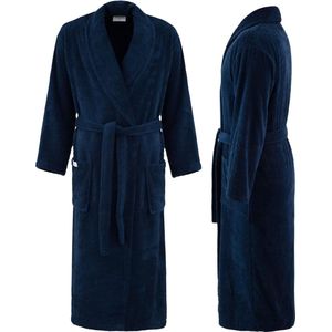 Badjas voor dames en heren van 100% katoen, ochtendjas badstof knuffels, saunamantel, warm en behaaglijk, sneldrogend, zacht, absorberend, 400 g/m²