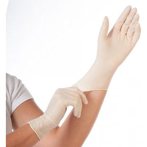 Latex Handschoenen Wit Ongepoederd Small 100 Stuks - Maat S