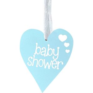 Oaktree - Houten hart Baby Shower Blauw