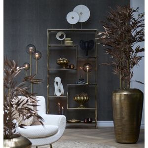 Light&living Ornament op voet 35x12x50 cm YVO marmer wit+antiek brons