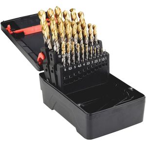 Wurth - Assortiment spiraalboren HSS DIN 338, type RN TiN kop, 25-delig - Assortiment spiraalboren HSS DIN 338, type RN TiN kop, 25-delig x 1 st