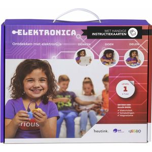 Educo Elektronica set 1 Educatief speelgoed wetenschap - Geschikt van 4 tot 8 jaar - 12 elementen incl. werkkaarten - Wetenschap en spel - Techniek speelgoed