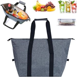 20L Grote Koeltas Koelzakken - Opvouwbare Koeltas Waterdicht - Harde Voering - Voedsel Outdoor Barbecue - Picknick Camping Familieactiviteiten Koelbox