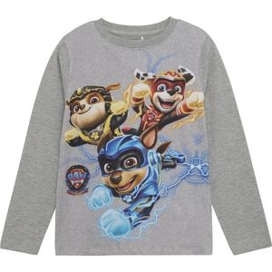 Jongens shirt Paw Patrol - Licht grijze melange