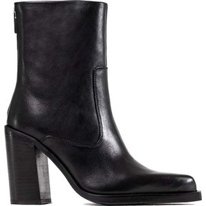 Bronx Mya Mae 34237 Enkellaarsjes - Enkelboots met rits - Dames - Zwart - Maat 41