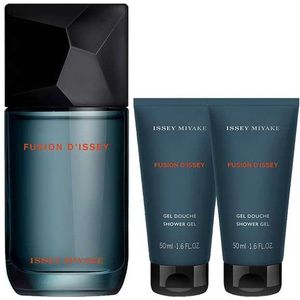 Issey Miyake Fusion d'Issey Giftset - 100 ml eau de toilette spray + 2 x 50 ml showergel - cadeauset voor heren