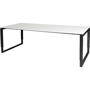 Verstelbaar Bureau - Plus 160x90 logan - zwart frame