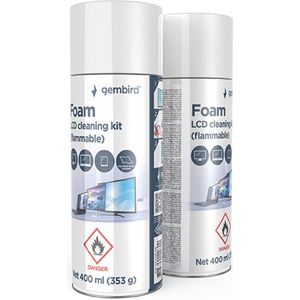 LCD PC beeldscherm reiniger schuim - Foam LCD cleaning kit - 400 ml - beeldschermreiniger met doekje