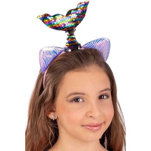Carnival Toys Haarband Mermaid Pailletten Roze/lila One-size