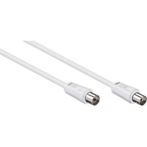 IEC (m) - IEC (v) coaxkabel / recht - wit - 20 meter