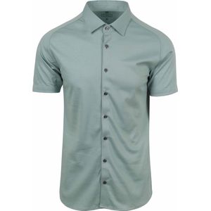 Desoto - Short Sleeve Jersey Overhemd Mintgroen - Heren - Maat XXL - Slim-fit