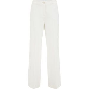 WE Fashion Dames wide leg pantalon met stretch