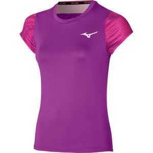 Mizuno T-Shirt Charge Printed Tee Dames Paars