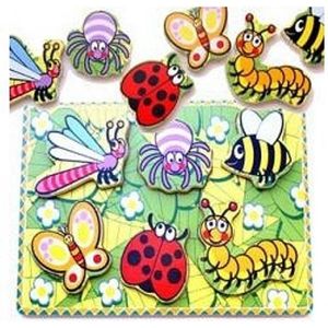 Houten Insecten Puzzel (1 stukjes, Simply for Kids)