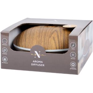Aroma Diffuser - Houtlook - Bruin - Led Light - Ultra Sonic - Auto Off - Humidifier - USB operated