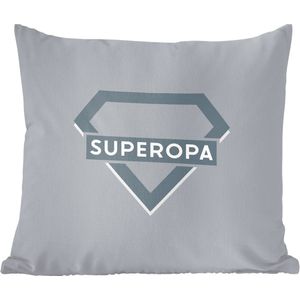 Sierkussen - Vaderdag Mannen Cadeautjes Opa - Multicolor - 40 Cm X 40 Cm