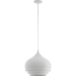 EGLO Camborne hanglamp - 1 lichts - E27 - Ø 38 cm. - wit
