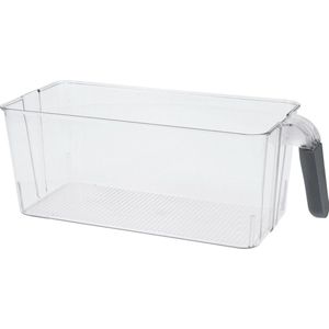 Excellent Houseware Koelkast/keuken organizer mand/bak - transparant - kunststof - L30 x B13 x H11 cm - groente/fruit lade - 4 liter