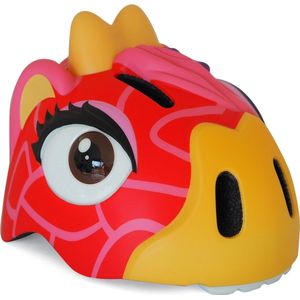 Crazy Safety - Kinderfietshelm - Fietshelm voor kinderen - Rode Giraf - EN1078 Gecertificeerd - Maat S - 49/54 cm verstelbaar