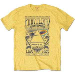 Pink Floyd - Carnegie Hall Poster Heren T-shirt - L - Geel